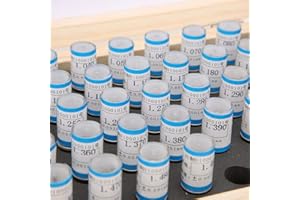 YUNIR 50 Pieces of pin Gauge, 1-1.49 mm Plug pin gage Set 0.001 mm Tolerance Bearing Steel Tool for Electronic Circuit Boards