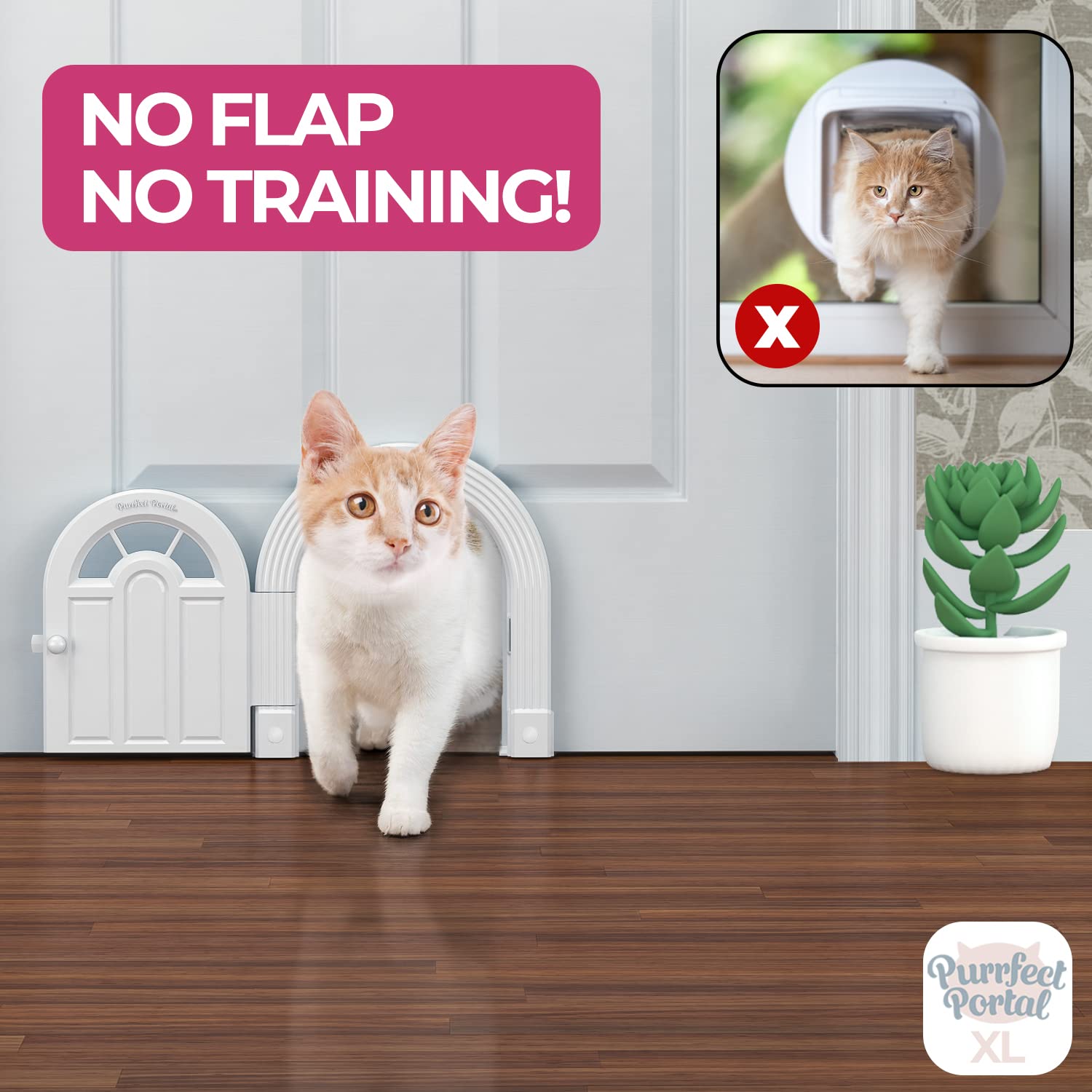 Cat Door Interior Door Meow Manor Extra Large Pet Door, 10.25 x 11 No