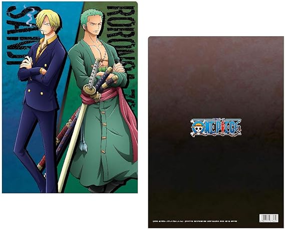 Amazon ワンピース ｂ ゾロ サンジ ダブルクリアファイル アニメ 萌えグッズ 通販