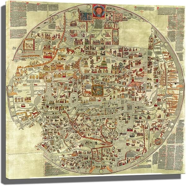 Vintage Mappa Del Mondo 1635 Foto Stock - Foto 10