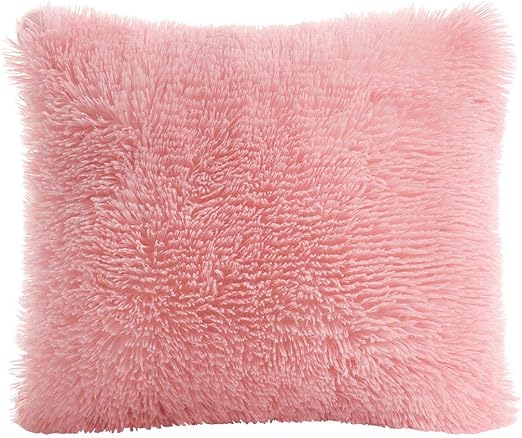 Amazon Com Piccocasa Faux Fur Throw Pillow Cover Fluff Plush