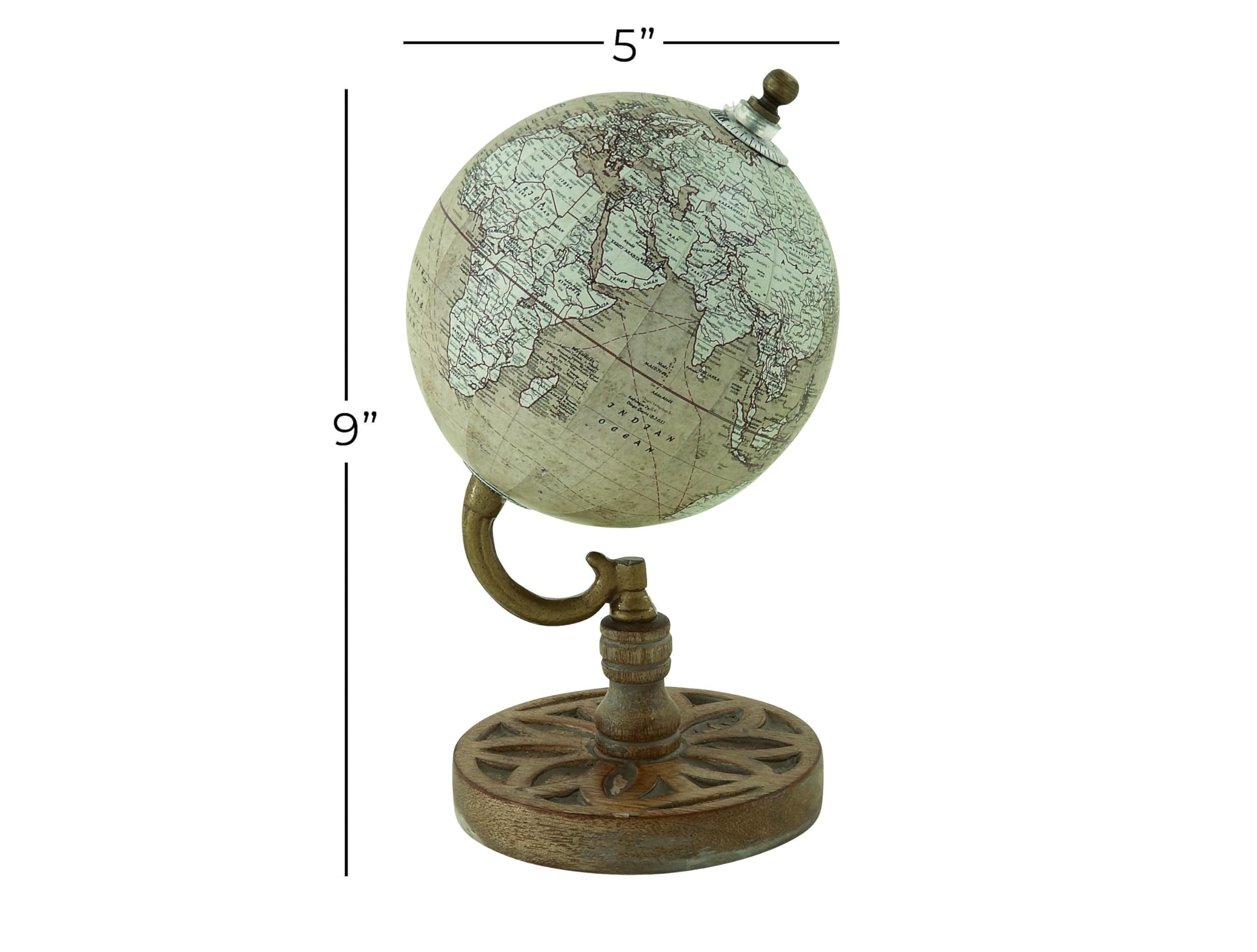 Deco 79 Wood Globe, 5