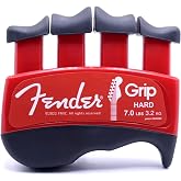 Fender GRIP Hand and Finger Exerciser &ndash; Best Ergonomic Finger Strengthener to improve play on all stringed instruments (Guitar, Bass, Violin, etc.) (Tensions: WHITE=5-Lbs; RED=7-Lbs; BLACK=9-Lbs)