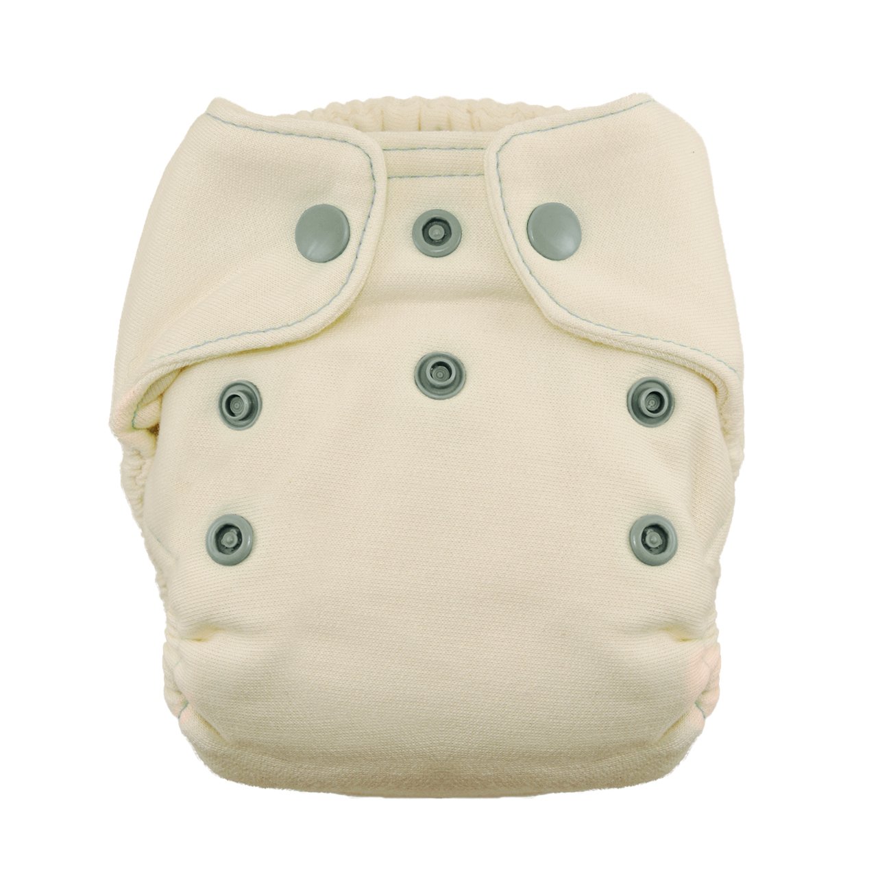 Buy Thirsties Snap Natural Newborn Bamboo Fitted Cloth Diaper, Fin 1