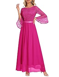 Wedtrend Women's Bridesmaid Dresses, 3/4 Flared