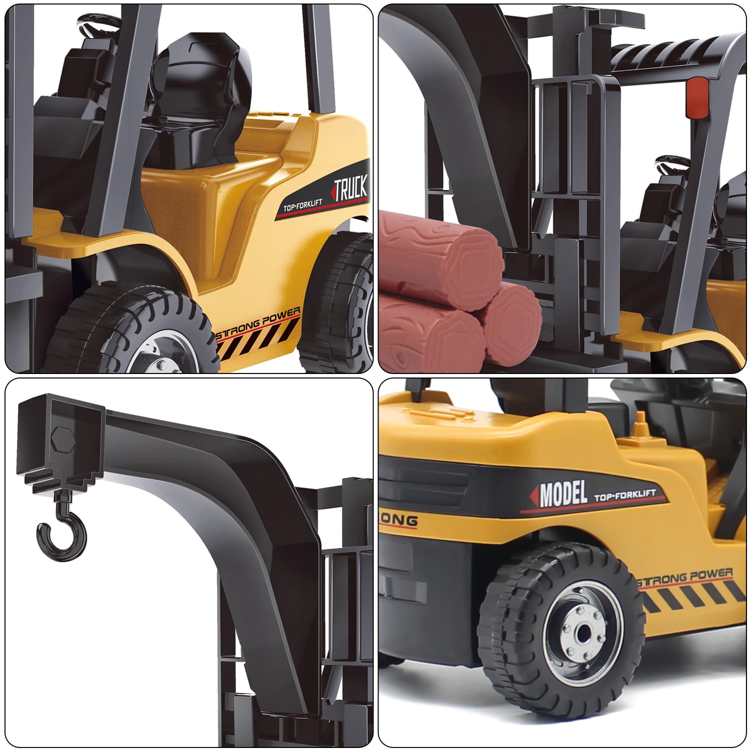 1/64 RC Forklift Trucks Alloy Mini Desktop Toys 2.4G Rc Cars Remote Control Engineer Vehicle Christmas Gifts For Boys Adults