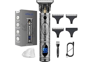 AMULISS Pro T Outline Clippers Trimmer, Electric Pro Li Blade Grooming Cordless Rechargeable,Professional 0mm Baldheaded Zero Gapped Hair Clipper for Men