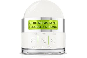 SNS HEALTHY NATURAL NAILS SNS Nail Dip Powder Colors, Gelous Color Dipping Powder - Classic White (White) - Long-Lasting Dip Nail Colors for Healthier Nail Beds - Low-Odor Nail Color for Professionals & At-Home DIY - 0.5 oz
