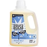 Molly's Suds Liquid Laundry Detergent | Clean Laundry Detergent Soap for Sensitive Skin | 2x Concentrated, High Efficiency (HE) (Ocean Mist - 200 Loads)
