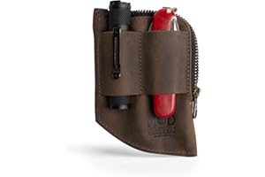 Hide & Drink, EDC Pocket Wallet, Curved Cash Organizer, Slim Front Card Holder, Money Clip, Full Grain Leather, Handmade Travel Accessories