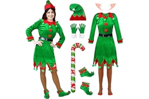 Alaiyaky Buddy The Elf Costume Men Women Christmas Elf Adult Costume Cosplay Holiday Party Full Set Costumes