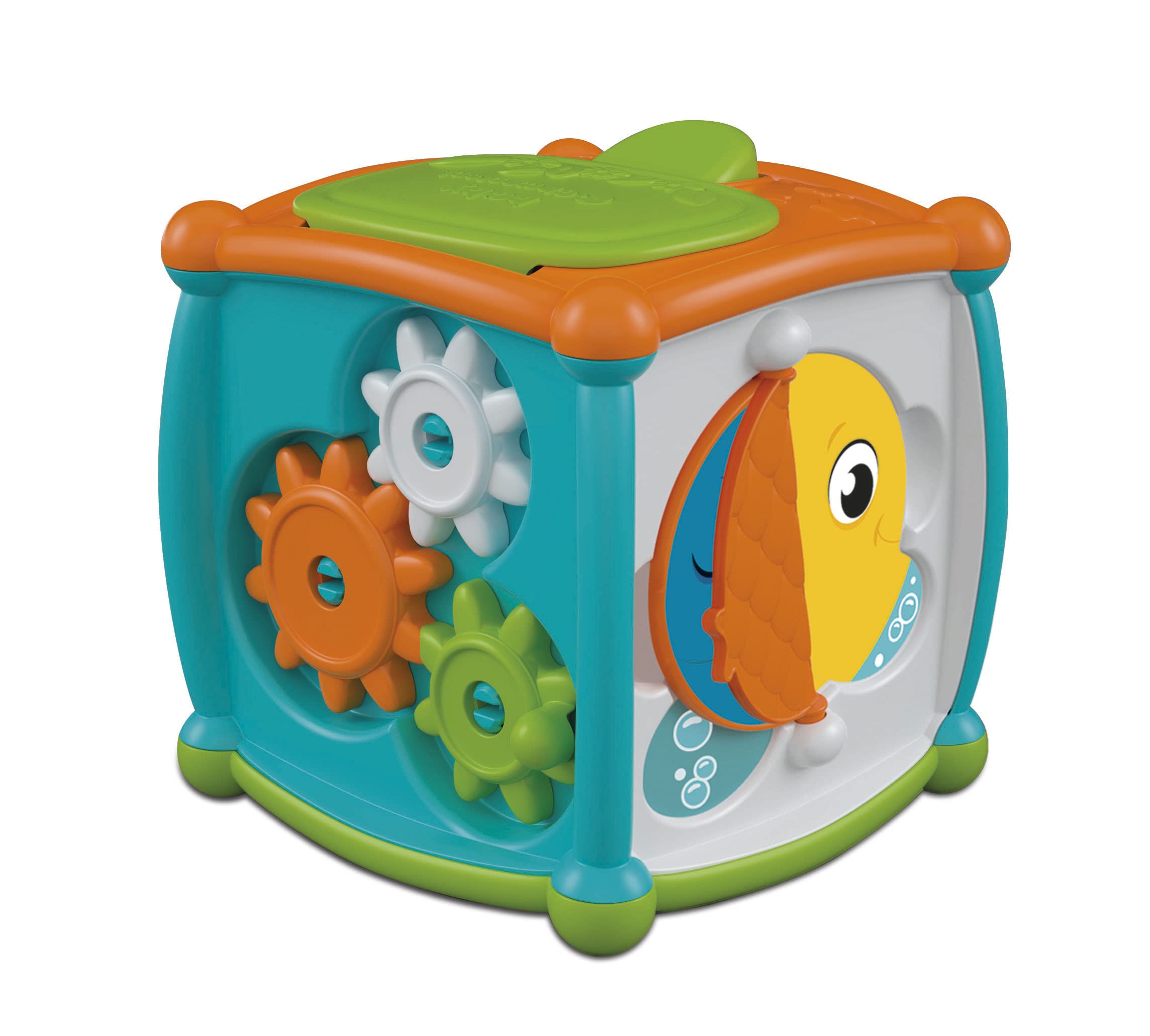 Clementoni - 17672 - Peek A Boo Activity Cube - Early Development & Activity Toys, Learning Toys, Toddler 10 Months, Infant Toys, Dexterity And Manual Skills, Made In Italy