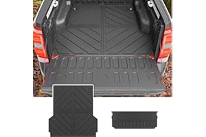 Maxzina Truck Bed Mat Compatible with 2022 2023 2024 2025 Ford Maverick Bed Liner Protector Tailgate Protector Cargo Mat TPE 