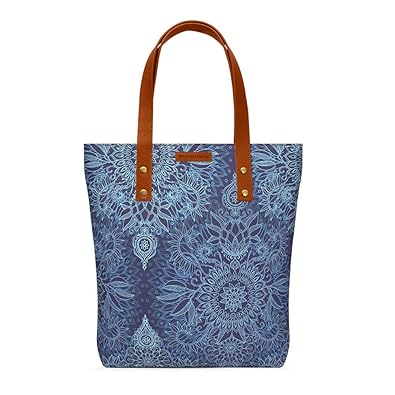 Dailyobjects Womens Tote Bag(Blue,Aqu-Cob-Blu-Doo-Pat-Mnk-Tot-Bag)