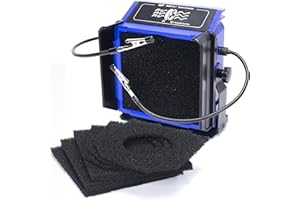 WEP 948DQ-I Fume Extractor Tool with Double Filtering, Helping Hands, Adjustable Tilt Angle, Fenders for Soldering Station, Soldering Iron with 6 Filtration Adsorbers