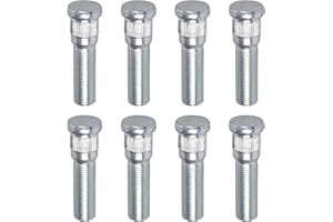 Aomitop 8 Pack Trailer Wheel Studs,Compatible with Lippert Axles 3500 lb, for Dexter Axles 4400 lb with 1/2"-20 UNF, 0.617" Spline, 0.77" Head