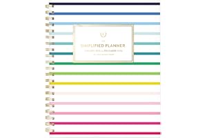 AT-A-GLANCE 2026 Planner, Simplified by Emily Ley, Weekly & Monthly, 8.5" x 11", Large, Happy Stripe (EL45-905-26)