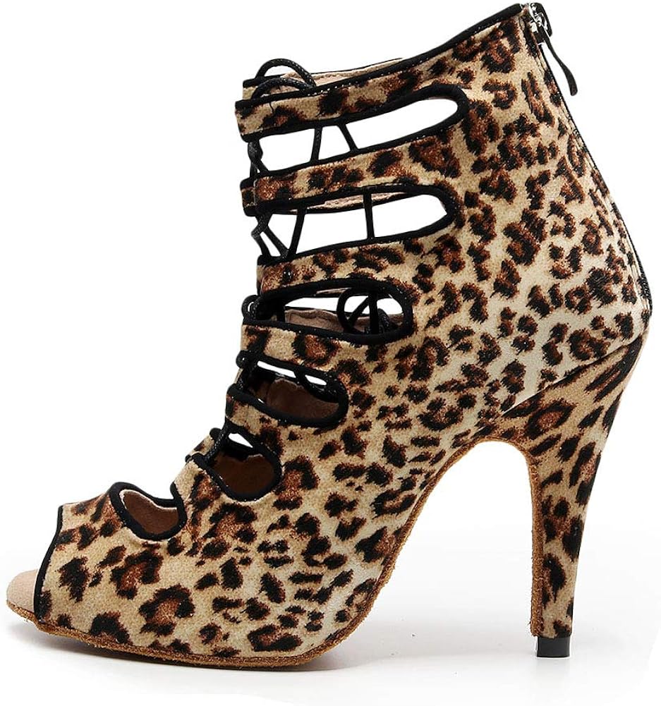 HIPPOSEUS Stivali da Ballo Latino Aericano Donna con Scarpe da Ballo