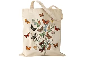 Beautiful canvas tote bag - Women's leisure holiday, shopping, work, gym reusable shoulder bag