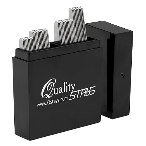 40 Metal Collar Stays for Men  Stainless Steel Dress Shirt Collar Inserts  in 4 Sizes | Quality Stays in Dubai - UAE | Whizz Collar Stays