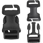 Qavctw 2x 1'' Buckle Quick Side Release Buckle for Tactical Vest Backpack Bag with 1in/2.5cm Webbing Straps