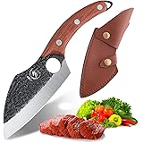 DRAGON RIOT Boning Knife with Leather Sheath Forged Cleaver Knife Carbon Steel Meat Butcher Chef Knife Fishing Filet Knife Ou