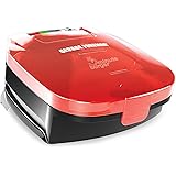 George Foreman GR1036BTR 5-Minute Burger Grill, Red