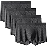 Evankin Mens Ice Silk Mesh Boxer Briefs Breathable Cool Underwear Low Rise Stretch Boxers