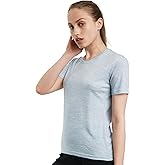 Merino.tech Merino Wool Shirt Women - 100% Merino Wool Base Layer Women Short Sleeve Tee