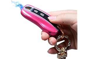 RECOLORFINE Mini Stun Gun with LED Flashlight and Wrist Strap – Unique Key fob Design