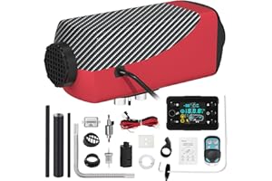 Likaci Diesel Heater 5KW-8KW 12V/ 24V Diesel Air Car Parking Heater with Upgraded LCD Switch Display and Remote Control, Fast Heating, for RV, Garage, Car Trailer, Truck, Boat-No Fuel Tank