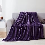 EHEYCIGA Fleece Blanket Throw 150x200cm Purple Microfiber Soft Plush view 7