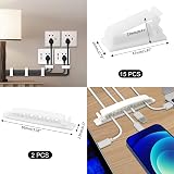 Soulwit 200Pcs Cable Management Kit 4 Sleeves 37 Clips 7 Holders 100 Ties view 3