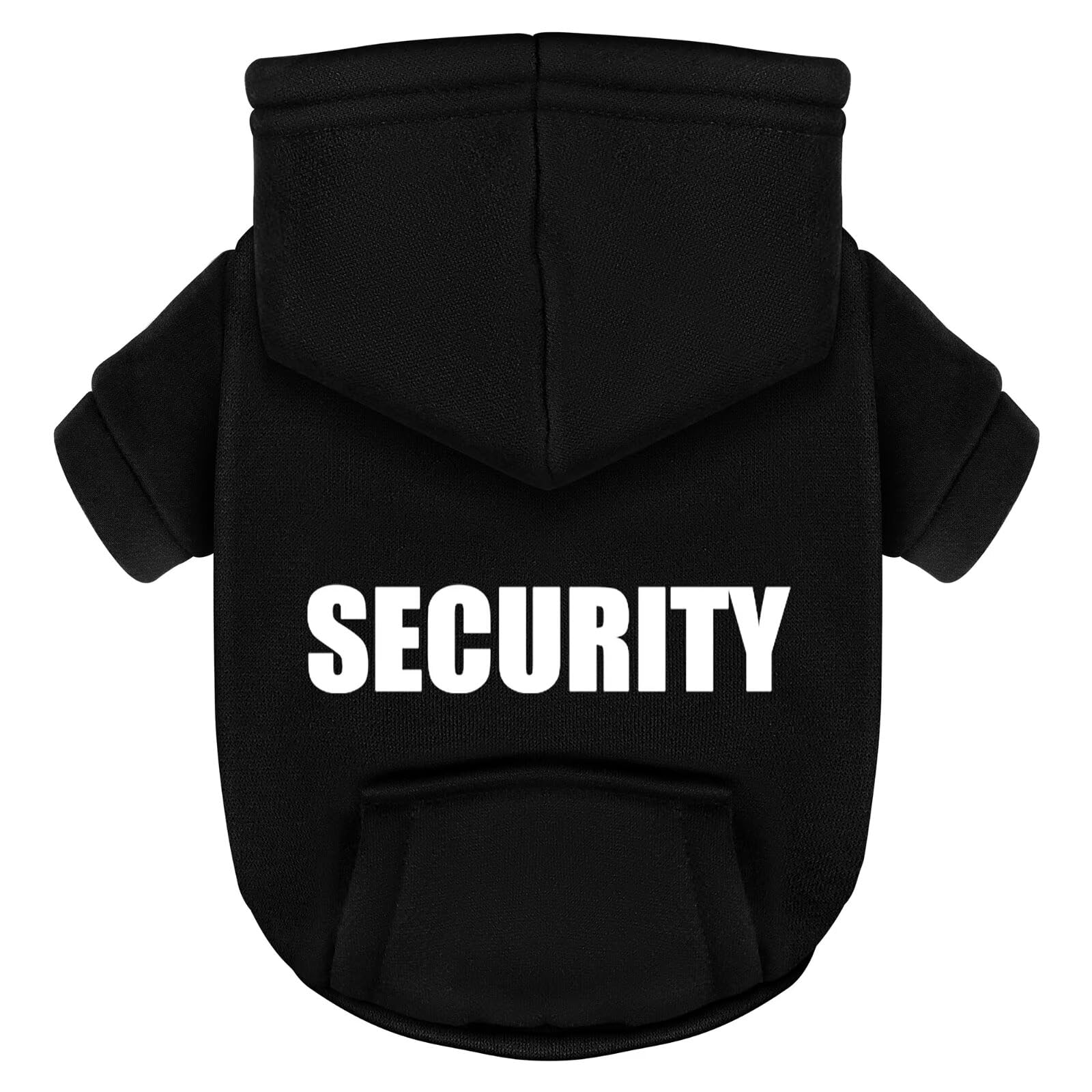 Photo 1 of Paiaite Black Chihuahua Dog Hoodie: Warm and Stylish with a 'Security' Printed Sweatshirt, Cold Weather Pet Clothes, and Sweater Coat All in One - Perfect for Winter and Cool Summer Nights! XS