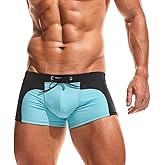 Taddlee Men's Swimwear Swimming Boxer Trunks Briefs Shorts Square Cut Swimsuits