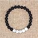 Bivei Natural Lava Rock Stone Essential Oil Diffuser Bracelet Healing Energy Gemstone Mala Jewelry W/5 Tiger Eye Stone/Howlite(White Turquoise)