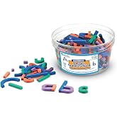 Learning Resources Magnetic Letter and Number Construction Set | Letter Building Tiles for Kids, Alphabet Manipulatives for Preschoolers, Kindergarten Classroom ABC Games