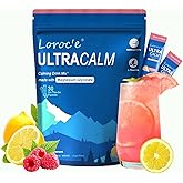 UltraCalm Cortisol Super Drink Packets, Sugar-Free, with Vitamin D, Raspberry Lemonade Electrolytes Powder Packets, 30 Sticks