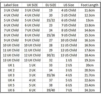 size us kids