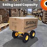 Move It Heavy Duty Dolly Trolley 540kg 25cm Pneumatic Wheels 75x38cm view 4
