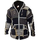 Shopoholic Fashion Mens Wool Patchwork Superwarm Jacket