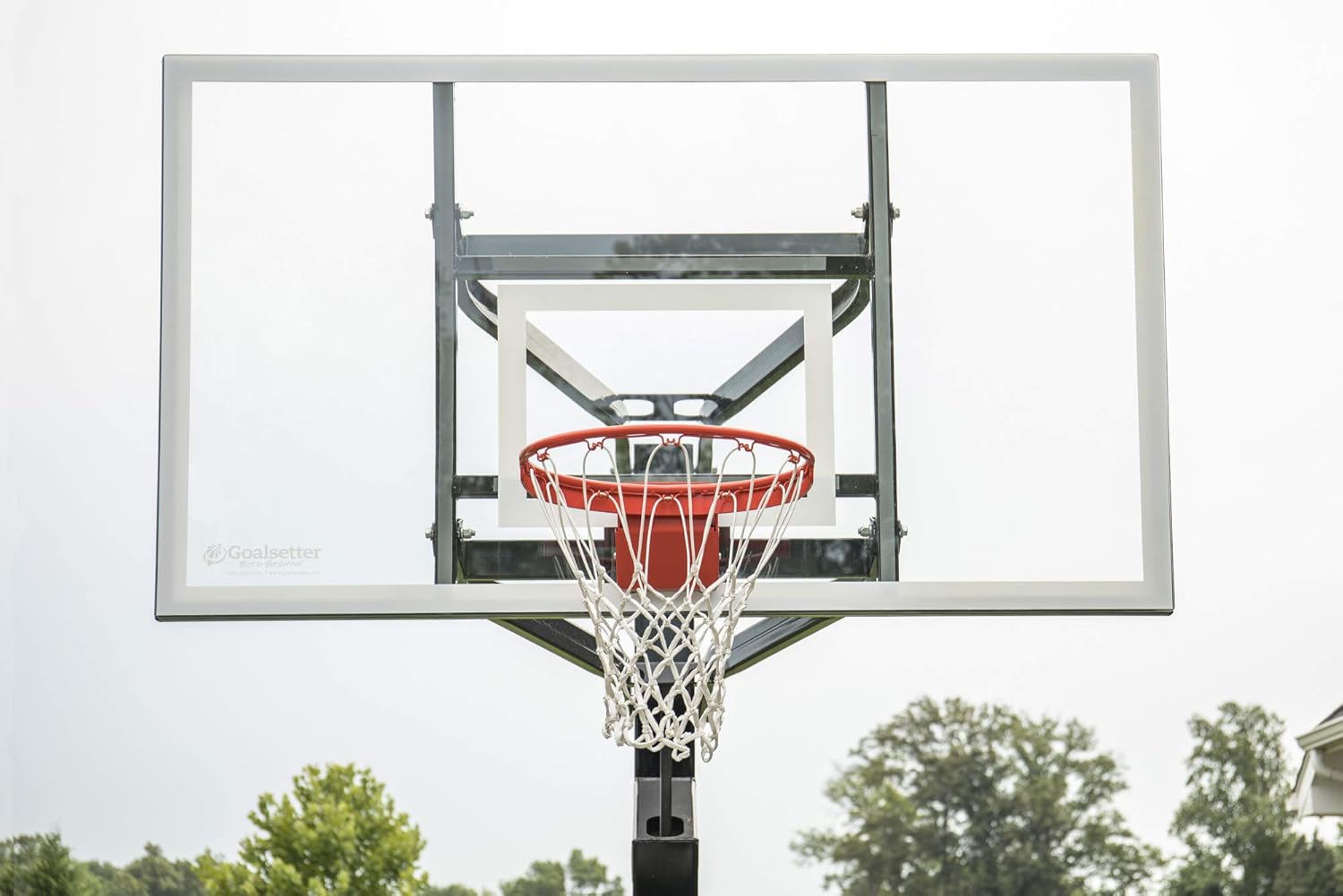 Goalsetter All-American In Ground Adjustable Basketball System with 60-Inch Acrylic Backboard and Collegiate Breakaway Rim, Black (SS45560A5) : Sports & Outdoors