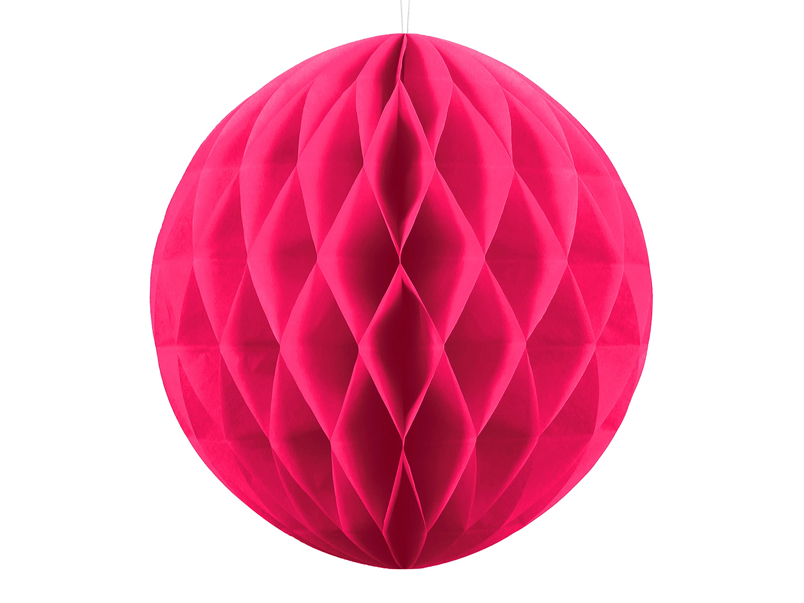 Honeycomb Ball 1 Piece Diameter 30 cm Pompoms Honeycomb Balls Ceiling Decoration Hanging Decoration Honeycombs (Fuchsia)