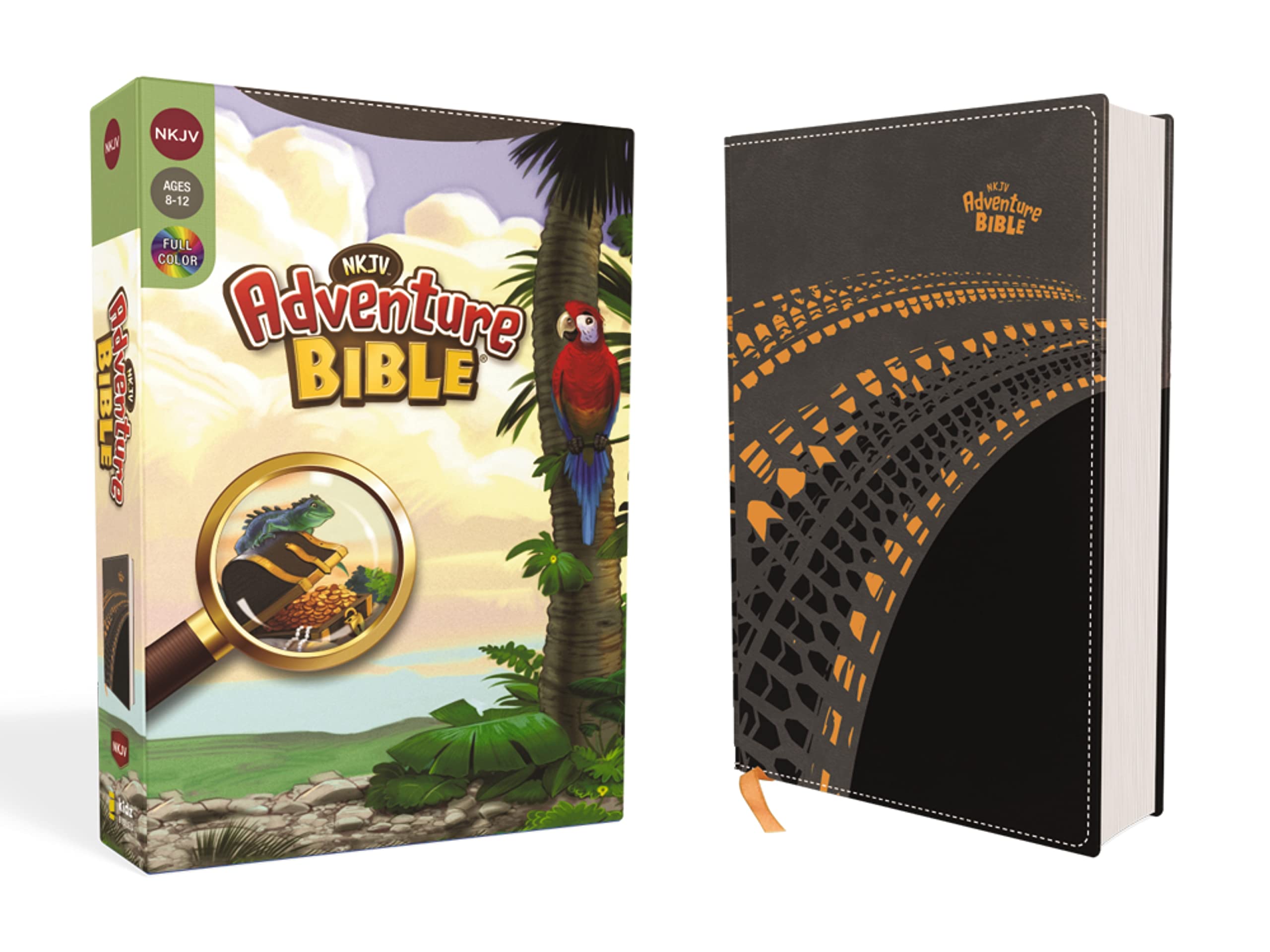 NKJV, Adventure Bible, Leathersoft, Gray, Full Color NKJV, Adventure Bible, Leathersoft, Gray, Full Color Imitation Leather