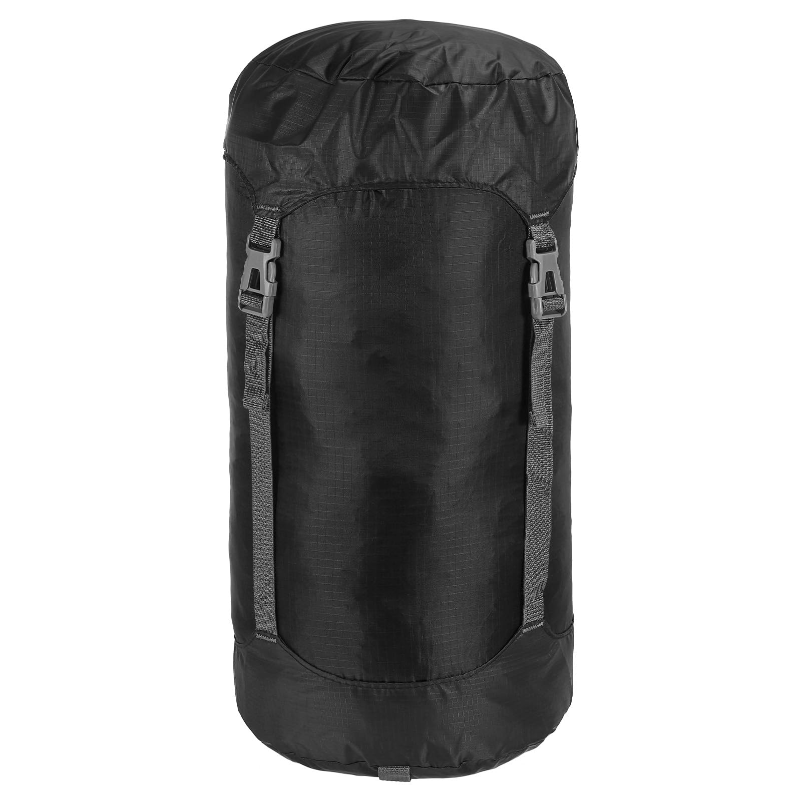 PATIKIL Compression Stuff Sack, 15L M Size Waterproof Sleeping Bag Storage Sack Portable Compression Bag for Backpacking Camping, Black