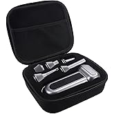 MGZNMTY Hard Case Compatible with WOLFBOX MF100 / MF60 Electric Air Duster - Custom Sponge Insert for Air Duster and 5 Nozzles (Only Case) (Black)