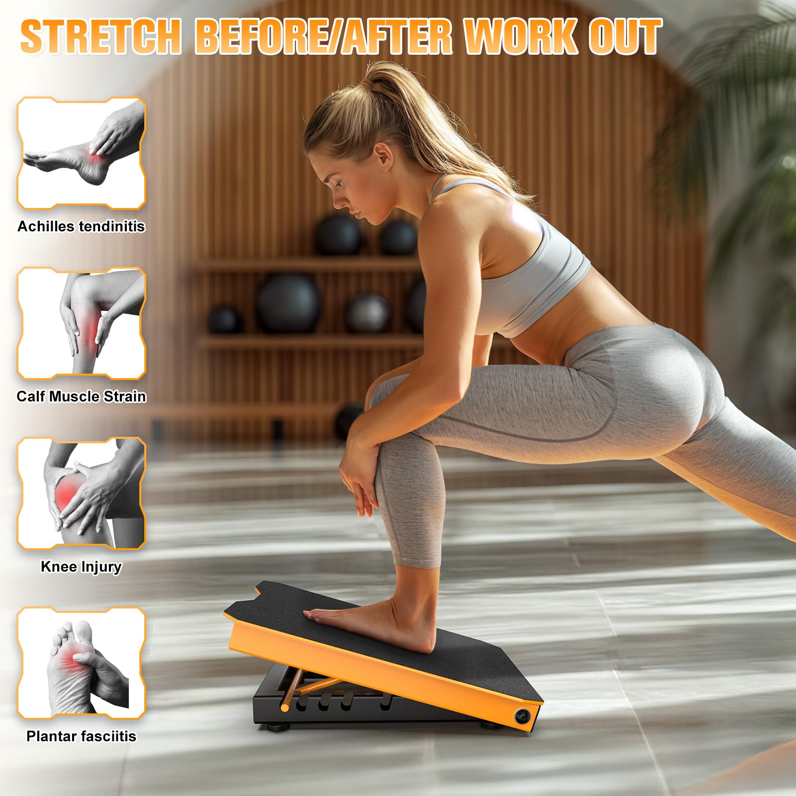 Mua Metal Slant Board Calf Stretcher for Relieving Plantar Fasciitis ...