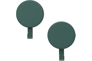 Haute Decor Attract Magnetic Wreath Hanger (Green) - Set of 2 Magnets - for 2 Metal Doors/Surfaces or 1 Single-Pane Glass Door or Window - Holds up to 10lbs.