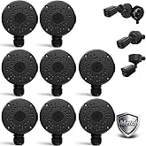 Metal Aluminum Security Camera Junction Box Mount Bracket Waterproof, 8Pack | Universal for Bullet Security Camera Waterproof Hide Cable Junction Boxs Compatible Video Surveillance Cameras