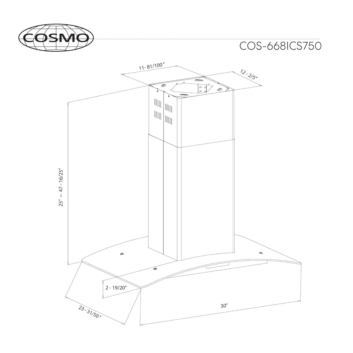 Range Hoods Permanent Filter 3 Speed Exhaust Fan Timer Stainless Steel